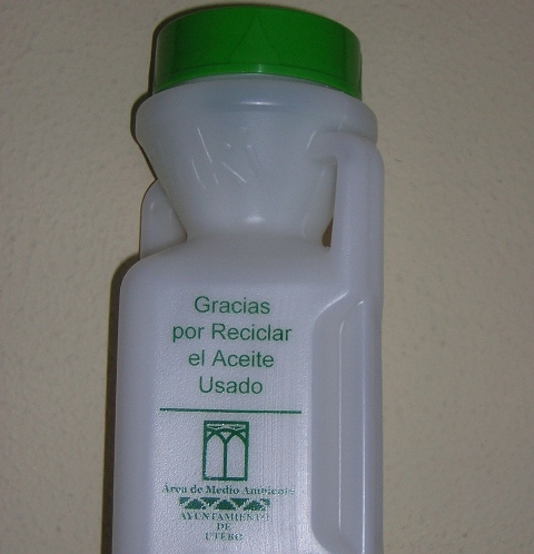 Recogida selectiva de aceite usado de cocina
