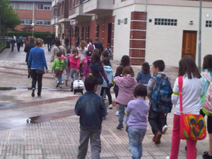 Proyecto Camino escolar  Oinez Busa en Landako Eskola