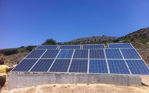 Bombeo solar fotovoltaica para el abastecimiento de Charches